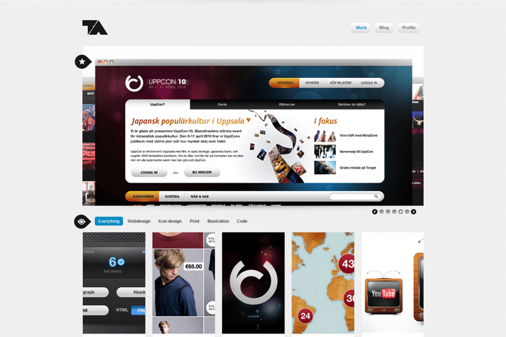 Tobias Bjerrome Ahlin website preview